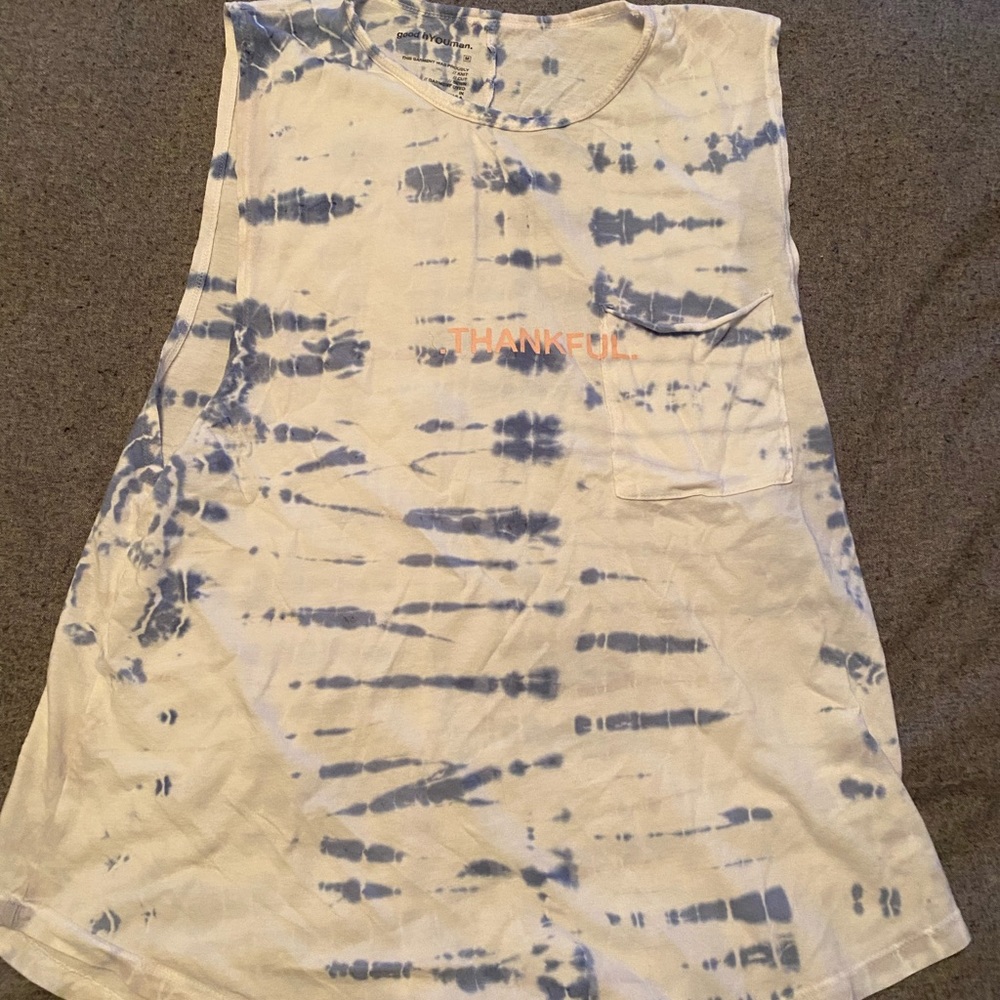 good hYOUman tie dye muscle tank